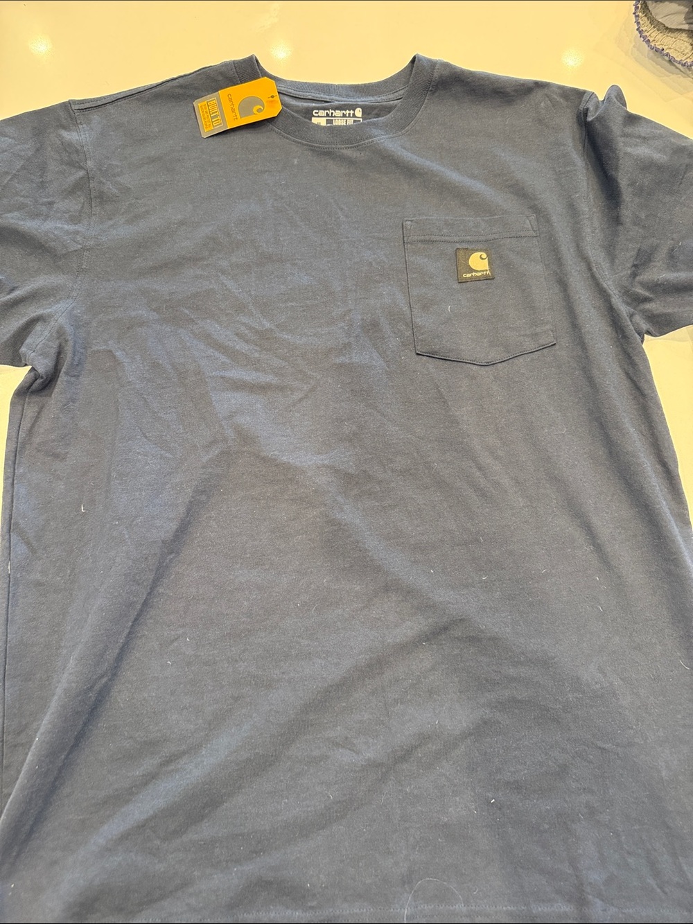 Carhartt Short-Sleeve Pocket Tee in Dark Navy